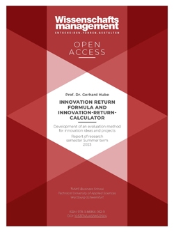 Gerhard Hube: Innovation return formula and Innovation-return-calculator